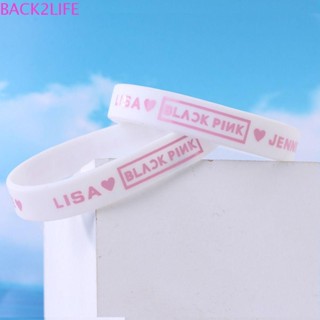 Back2life BLACKPINK สายรัดข้อมือ ของขวัญวันเกิด แฟนคลับ สนับสนุนเครื่องประดับ แหวนมือ แกะสลัก Kpop Star กําไลข้อมือ