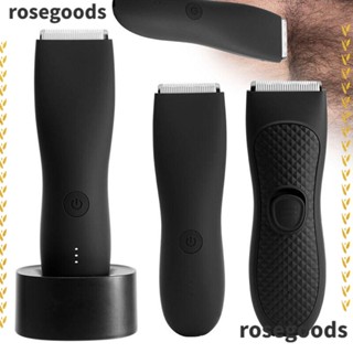 Rosegoods1 ปัตตาเลี่ยนตัดผมไฟฟ้า กันน้ํา ชาร์จ USB สําหรับผู้ชาย ร้านตัดผม