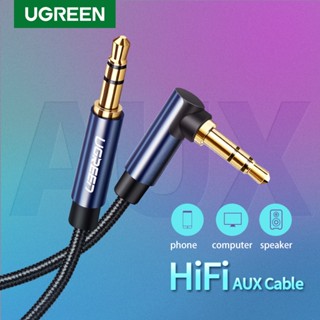 Ugreen สายเคเบิลแจ็คเสียง 3.5 มม. ตัวผู้ เป็นตัวผู้ 3.5 มม. สําหรับคอมพิวเตอร์ ลําโพง