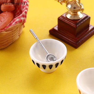 Fo ชามสลัดผลไม้จิ๋ว DIY อุปกรณ์เสริม สําหรับบ้านตุ๊กตา