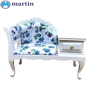 Martin โซฟาจําลอง เฟอร์นิเจอร์ของเล่นคลาสสิก น่ารัก ขนาดเล็ก 1:12 อุปกรณ์เสริม สําหรับบ้านตุ๊กตา