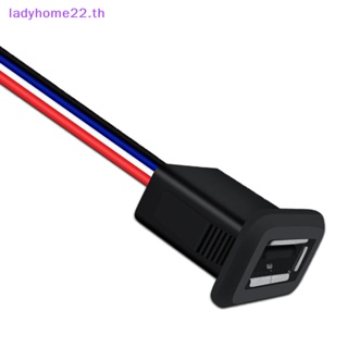 Doulady แจ็คเชื่อมต่อ USB Type C Type-C ตัวเมีย 3A กันน้ํา ชาร์จเร็ว พร้อมบักเกิลการ์ด TH