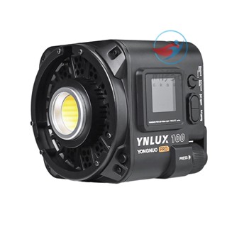 Mif)yongnuo YNLUX100 Pro ไฟวิดีโอ LED 120W COB 3200K-6500K ปรับความสว่างได้ 4 ระดับ เมาท์โบเวน โลหะ หรี่แสงได้ สําหรับถ่ายภาพบุคคล กลางแจ้ง