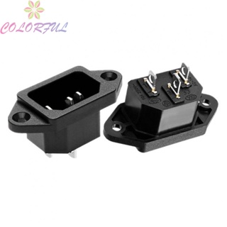 【COLORFUL】Versatile AC04 Charging Socket with Built in Plug 250V 10A Male Female Connector