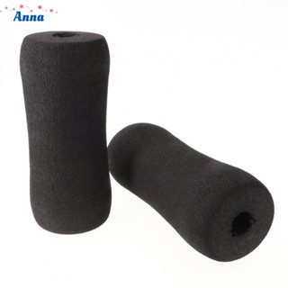 【Anna】Foot Foam Pad Rollers Set Black For Leg Extension For Weight Bench Gym Home