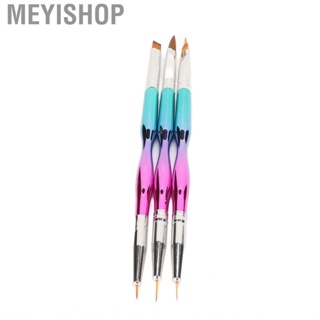 Meyishop Manicure Machine 3pcs Nail Liner Brush Double Ended DIY Professional Extension for Beauty Salon Screwdriver