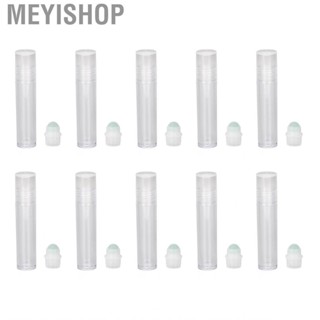 Meyishop 10pcs 7ML Lip Balm Tubes Gloss Round Bottle Refillable DIY Empty