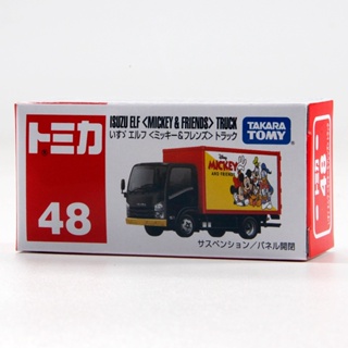 Tomy TOMY โมเดลรถยนต์จําลอง ขนาดเล็ก ของเล่นสําหรับเด็ก รถบรรทุกขนส่ง Isuzu Mickey Friends 48188018