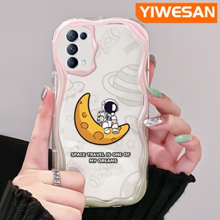 เคสโทรศัพท์มือถือแบบนิ่ม ใส กันกระแทก ลายการ์ตูนดวงจันทร์อวกาศ สําหรับ OPPO Reno 5 5G Reno 5K 5G Find X3 Lite