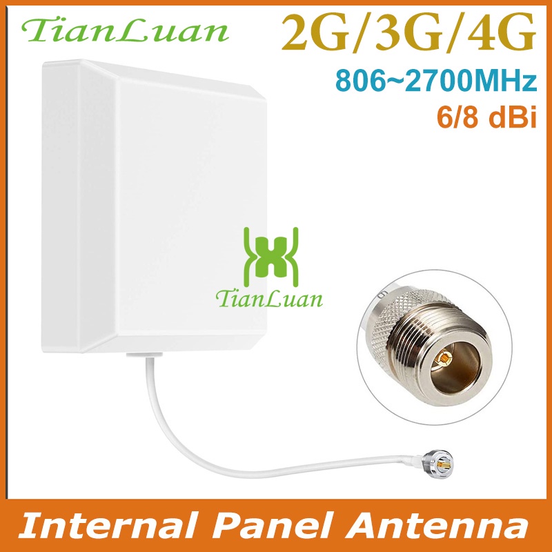 เสาอากาศติดผนังภายใน 2700 MHz สําหรับโทรศัพท์มือถือ GSM 2G 3G 4G LTE Antenna 7/8dBi Gain Indoor Pane