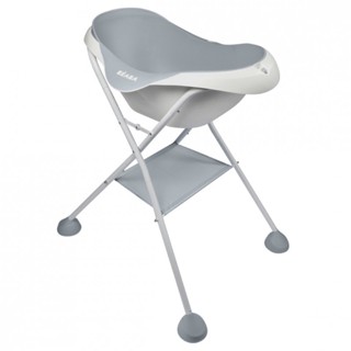 BEABA อ่างอาบน้ำพร้อมขาตั้ง Camélé’O 1st age Baby Bath with Foot Support - Light Grey