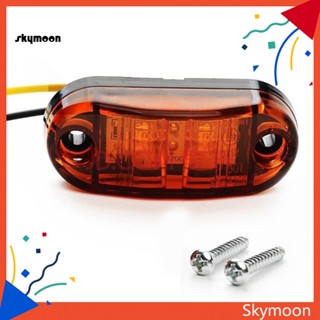 Skym* หลอดไฟหรี่ LED 12 24V กันน้ํา สําหรับติดด้านข้างรถยนต์ รถบรรทุก รถพ่วง