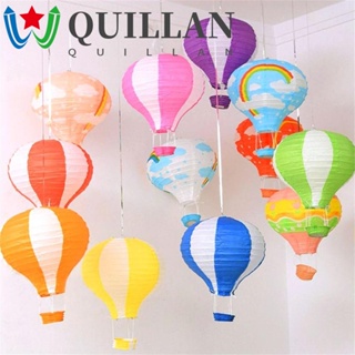 Quillan โคมไฟกระดาษ สีรุ้ง 12 นิ้ว 30 ซม. DIY สําหรับตกแต่งงานแต่งงาน งานเทศกาล