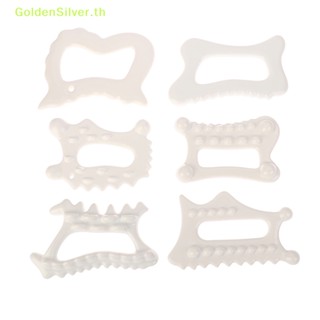 Goldensilver แผ่นขูดเซรามิค แบบพกพา สําหรับนวดใบหน้า ลดไขมัน