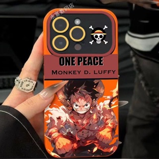 เคสโทรศัพท์มือถือนิ่ม ลายการ์ตูนลูฟี่ One Piece สําหรับ Apple Iphone 14promax 13pro12 11 7p QEOP