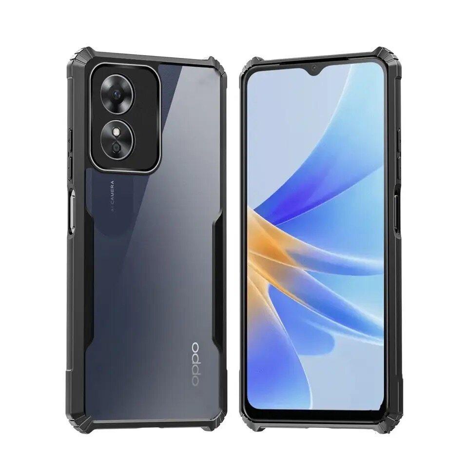 เคส Oppo A78 5G สำหรับออปโป้ ขอบดำหลังใส กันกระแทก นิ่ม TPU Case