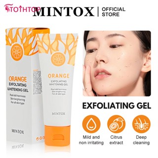 Mintox Orange Body Lotion Scrub Exfoliating Gel Face Body Facial Exfoliating Scrub ทำความสะอาดผิว [TOP]