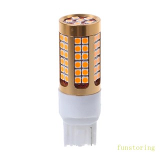 Fun หลอดไฟเลี้ยว LED DC12V 7440 T20 3030 78SMD แคนบัส