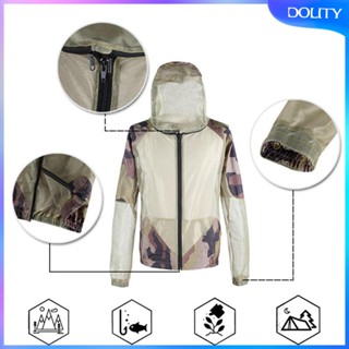 [dolity] เสื้อแจ็กเก็ต มีฮู้ด ผ้าตาข่าย ระบายอากาศ สําหรับผู้ชาย ผู้หญิง