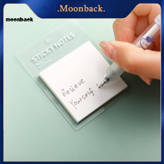 &lt;moonback&gt; แผ่นสติกเกอร์ ทรงสี่เหลี่ยม มีกาวในตัว ลอกออกง่าย สําหรับติดตกแต่งสมุดโน้ต 1 ชุด