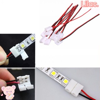 Lilac อะแดปเตอร์สายไฟ Led PCB 2 Pin 10 ชิ้น