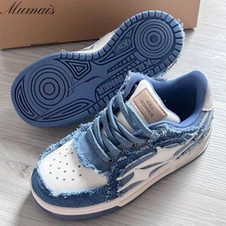 Mumais  Casual shoes new Hong Kong style ins star pattern design versatile pink canvas board shoes