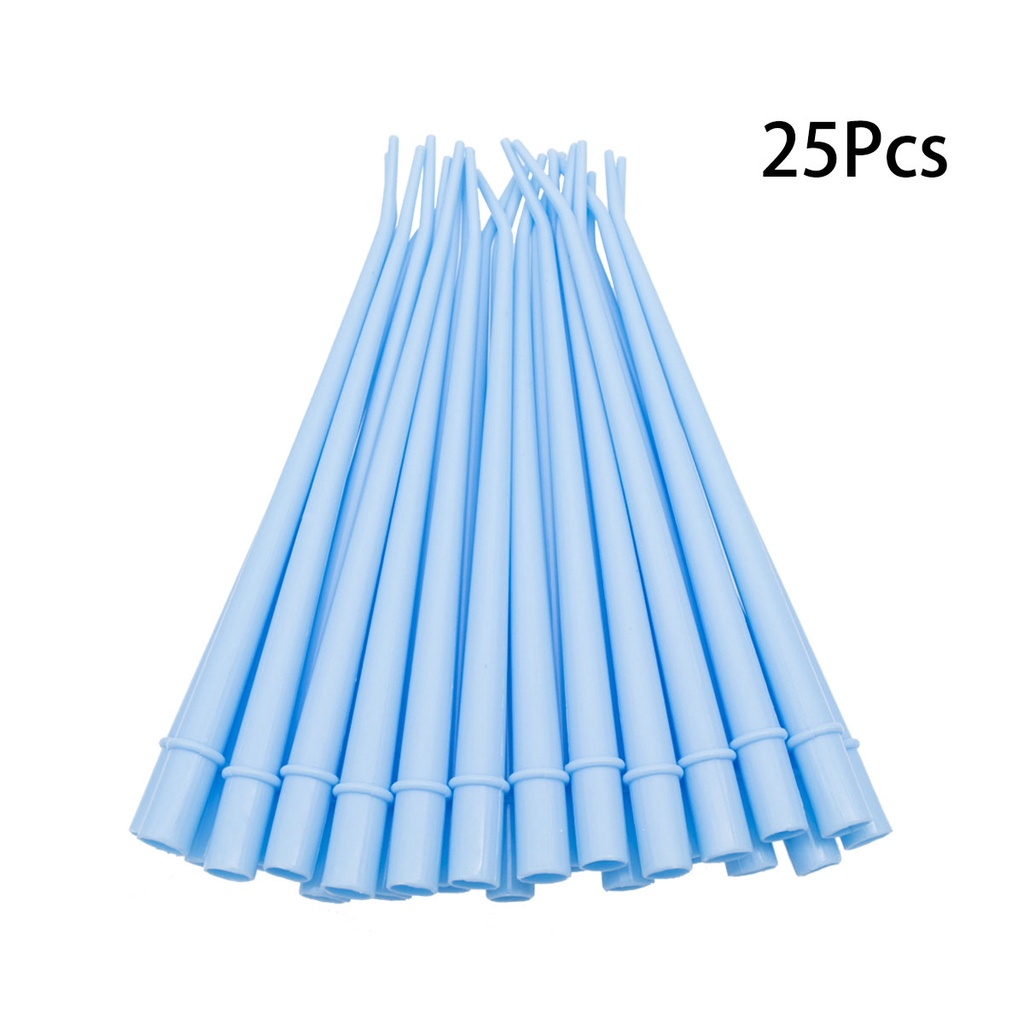 หลอดดูดน้ําพลาสติก 3 สี 25 ชิ้น/แพ็ค