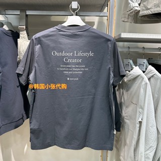 ใหม่ เสื้อยืดแขนสั้น ผ้าฝ้าย พิมพ์ลาย Snowpeak แฟชั่นฤดูใบไม้ผลิ และฤดูร้อน สําหรับคู่รัก