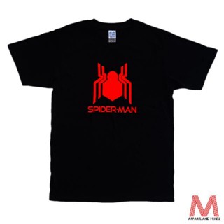 เสื้อยืดแขนสั้นSpider-Man/SpiderMan Logo Marvel Avengers T-Shirt เสื้อยืดS-5XL