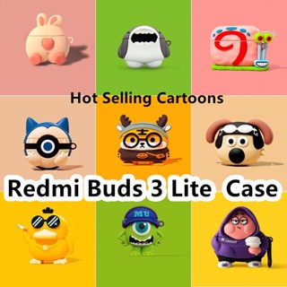 พร้อมส่ง! เคสหูฟัง แบบนิ่ม ลายการ์ตูนฉลาม สําหรับ Redmi Buds 3 Lite Redmi Buds 3 Lite