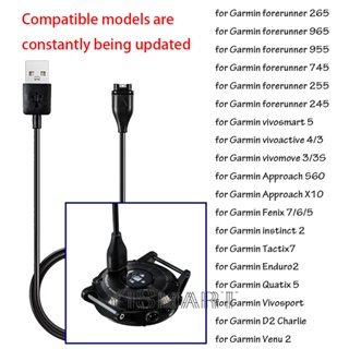 สายชาร์จ USB สําหรับ Garmin Fenix 5 6 7 forerunner 265 255 245 955 945 Approach Instinct Venu vivoactive 4 3