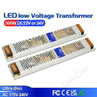 ไดรเวอร์ 300W บางพิเศษ สําหรับแถบ LED แหล่งจ่ายไฟแรงดันไฟฟ้าคงที่ DC 12V 24V หม้อแปลงไฟ 300W