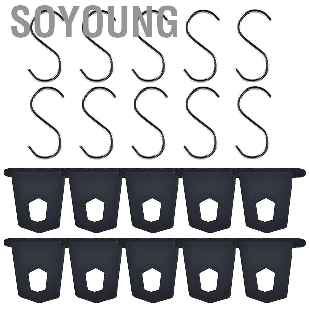 Soyoung 10pcs กลางแจ้ง RV กันสาดแขวนตะขอ S รูปชุดตะขอ Camping Motorhome เต็นท์ Campervan อุปกรณ์เสริม - รูปที่ 7