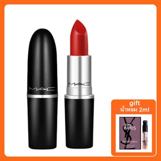 MAC ลิปสติกของแท้ COSMETICS Lipstick Chili/ Russian red/ Ruby woo/LADY BUG/Lady Danger/Dubonnet