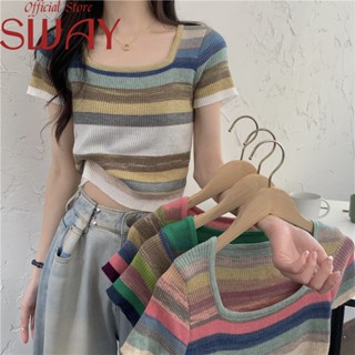 SWAY  เสื้อยืด เสื้อแฟชั่น หลวม  Stylish High quality Unique Trendy A21K0AC 36Z230909