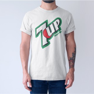 A QGเสื้อยืด Unisex รุ่น 7Up Edition T-Shirt สวยใส่สบายแบรนด์ Khepri 100%cotton comb พิมพ์สวย รีดทับได้เลย ไม่หดไม่ย้วย