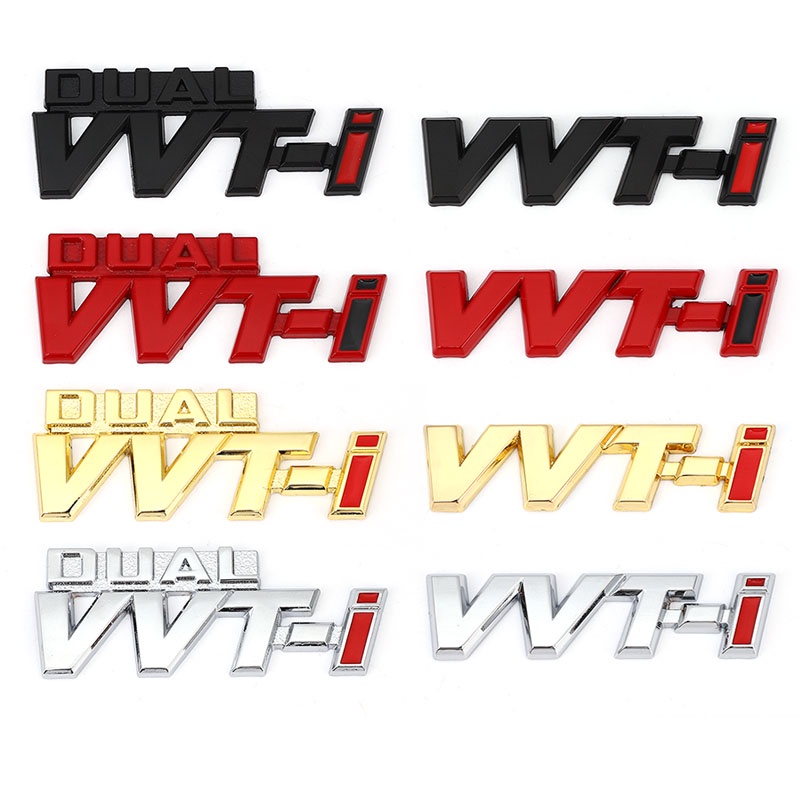 สติกเกอร์โลโก้รถยนต์ Toyota Dual VVT-I VVTI Camry Corolla RAV4 Yaris Ralink Reiz Crown Prius Reiz Auris Avensis