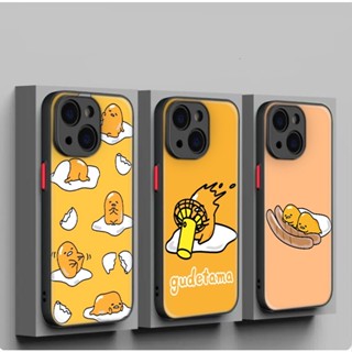 เคสโทรศัพท์มือถือนิ่ม กันเลนส์ ลาย gudetama น่ารัก สําหรับ iPhone SE SE2 SE3 7 8 Plus XR XS Max 11 Pro Max 43WES