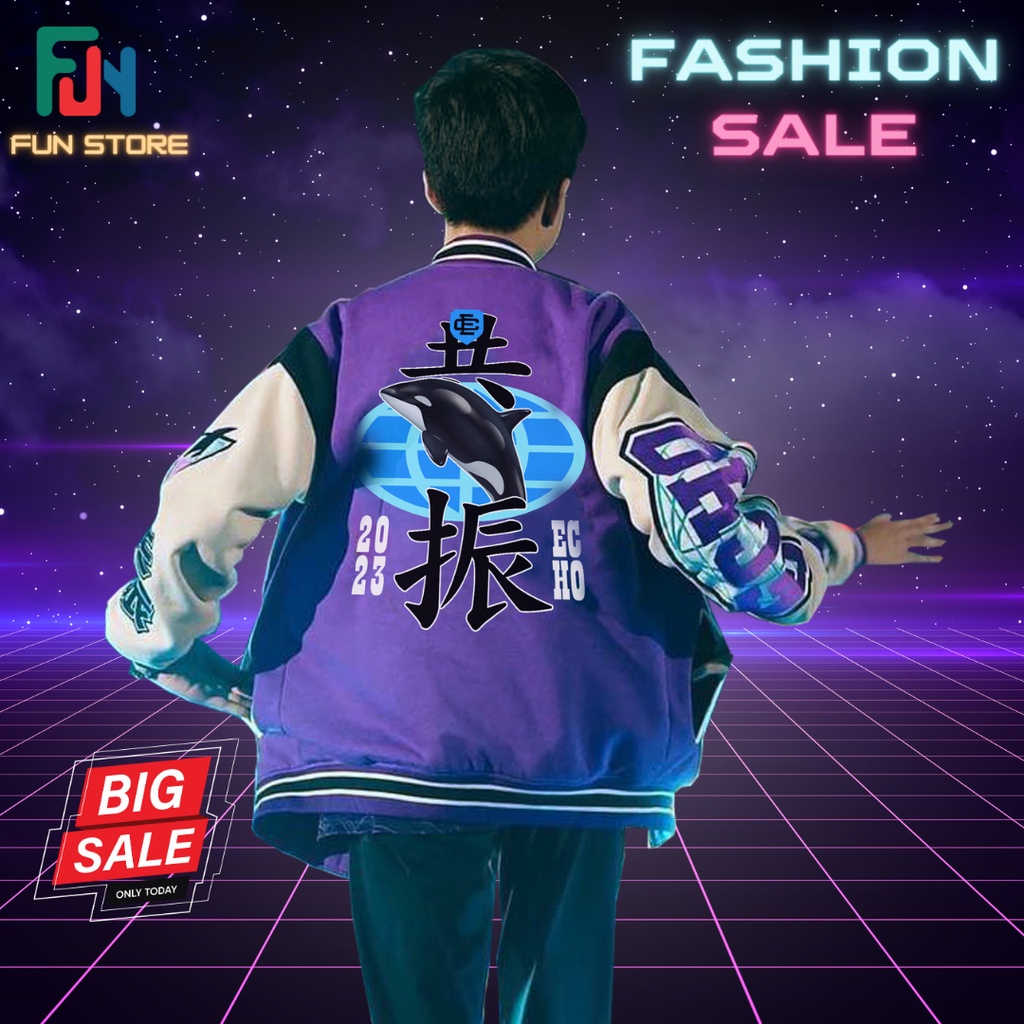 Terbaru แจ็คเก็ต Echo PH Varsity m4 world championship ขนาดใหญ่ L xl M XXL XXXXXl 3xl s 4xl วัสดุขนแ