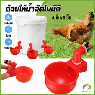 UBT ถ้วยให้น้ำอัตโนมัติ สำหรับไก่ 4 ชิ้น 6 ชิ้น Automatic drinker