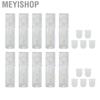 Meyishop Empty Lip Balm Tube  10pcs Rubber Inserts Transparent 2ml Lightweight Lip Gloss Tube  for Beginners