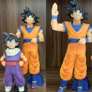 โมเดลฟิกเกอร์ อนิเมะ Dragon Ball Yi Chuan Goku Gohan Father Son สไตล์คลาสสิก ของเล่นสําหรับเด็ก