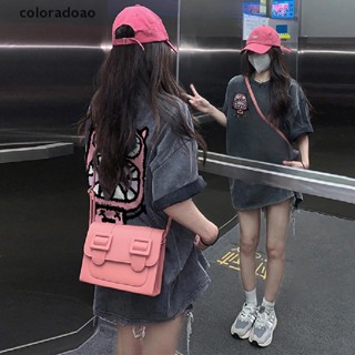 Crd เสื้อยืดลําลอง คอกลม แขนสั้น พิมพ์ลาย ทรงหลวม สไตล์อเมริกัน เรโทร สําหรับสตรี ZXH