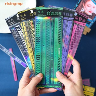 [risingmp] สติกเกอร์กรอบรูป ลายหัวใจ DIY สําหรับตกแต่งสมุดไดอารี่ อัลบั้มวารสาร เครื่องเขียน 2 ชิ้น