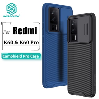 Nillkin CamShield Pro เคสโทรศัพท์ สําหรับ Xiaomi Redmi K60 Pro / K60 เคสกล้อง เลื่อน ป้องกัน ฮาร์ดพีซี กันกระแทก ฝาหลัง