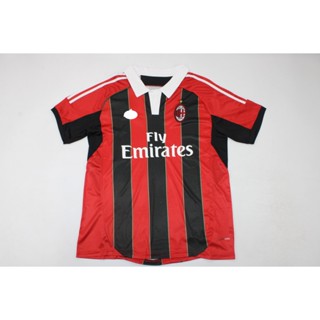 เสื้อกีฬาแขนสั้น ลายทีมชาติฟุตบอล Milan 12-13 ACM ชุดเหย้า สไตล์เรโทร  #45