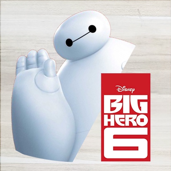Disney Baymax แผ่นสติกเกอร์รีดร้อน ลาย Big Hero 6 DIY สําหรับติดตกแต่งเสื้อยืด - รูปที่ 5