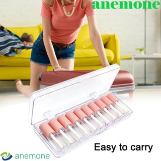 Anemone หลอดเปล่า สําหรับใส่ลิปกลอส ลิปบาล์ม สีชมพู เหมาะกับการเดินทาง