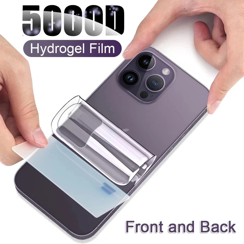 ฟิล์มกันรอย ไฮโดรเจล สำหรับ iPhone 14 13 12 Mini 11 Pro X Xs Max Xr 7 8 6 6s Plus SE 5 5s 5C 4G 5G SE2 SE3 2023 2020 2023