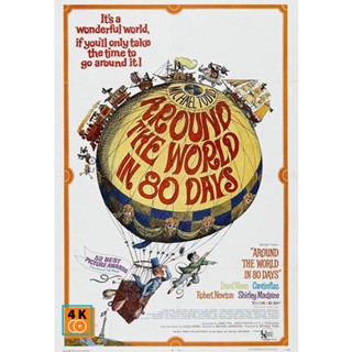 หนัง DVD ออก ใหม่ Around the World in Eighty Days (1956) 80 วัน จารกรรมฟัดข้ามโลก (เสียง อังกฤษ | ซับ ไทย/อังกฤษ) DVD ดี